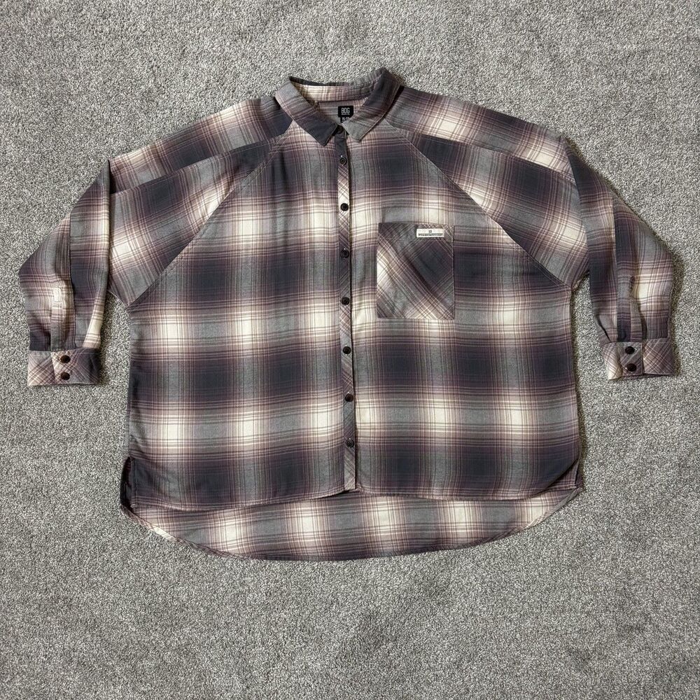 BDG Urban Outfitters Shirt Womens Extra Large Plaid Button Front Oversized Comfy